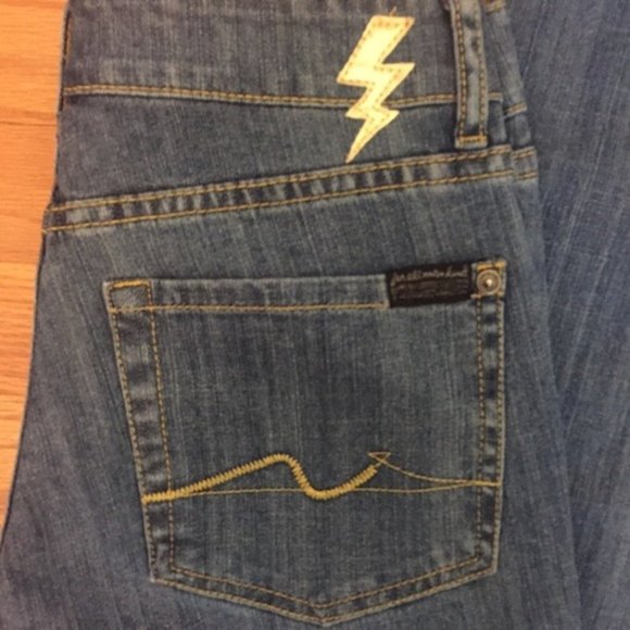 7 For All Mankind Jeans. “Gold Digger” Size 26 - Picture 4 of 5